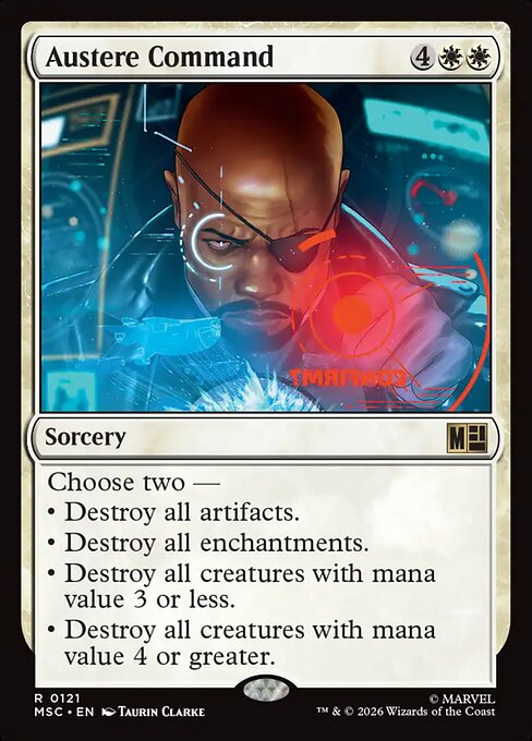 Carta Magic Austere Command