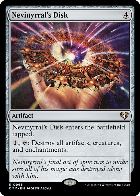 Carta Magic Nevinyrral's Disk